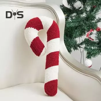 Рождественская подушка в форме сердца, конфеты, яркий цвет, праздничная новогодняя вечеринка, спальня, гостиная, диван, украшение для автомобиля, подушка, реквизит для фотосъемки A