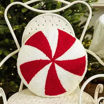 Рождественская подушка Yousheng в форме сердца, конфеты, яркий цвет, праздничная новогодняя вечеринка, спальня, гостиная, диван, украшение для автомобиля, подушка, реквизит для фотосъемки A