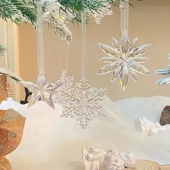 Рождественская подвеска бабочка снежинка подвесной кулон рождественская елка декор подвески реквизит для вечеринки as the picture