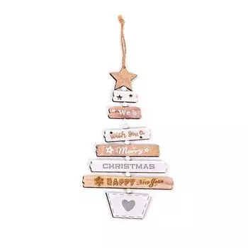 Рождественская подвеска Деревянные подвесные украшения Рождественская елка Домашний декор для вечеринки Украшение Wood