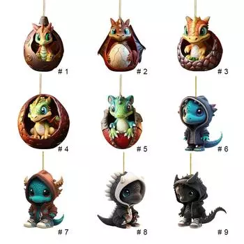 Рождественская подвеска в виде драконьего дерева, новинка, симпатичные акриловые сувениры для вечеринки (грамм)