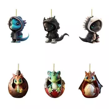 Рождественская подвеска в виде драконьего дерева, новинка, симпатичные акриловые сувениры для вечеринки (F)