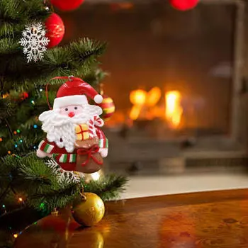 Рождественская подвесная елка Санта-Клауса, декоративная праздничная коллекция, подвесное украшение Santa Claus