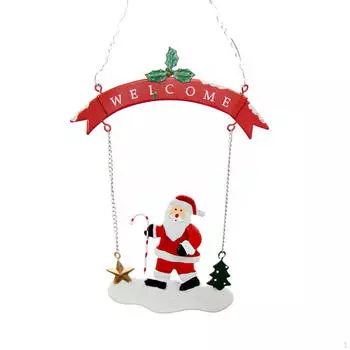 Рождественская подвесная вывеска для входной двери, украшение, вешалка, креативные аксессуары, рождественский декор, стена для