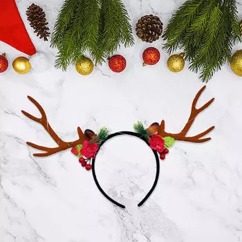 Рождественская повязка на голову, повязка на голову для рождественской вечеринки, головные уборы для женщин, девочек, фотографии кофейный