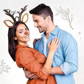 Рождественская повязка на голову, повязка на голову из рогов оленя для женщин, праздничные аксессуары для волос, плюшевый олененок, уши, рождественский костюм, аксессуар, подарок F