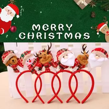 Рождественская повязка на голову Ramidos, милая повязка на голову, детский подарок, принадлежности для рождественской вечеринки One Size белый