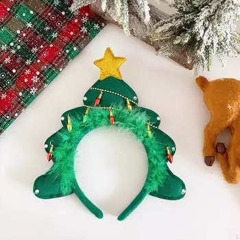 Рождественская повязка на голову Рождественская вечеринка повязка на голову для сценического шоу День рождения Год Праздник