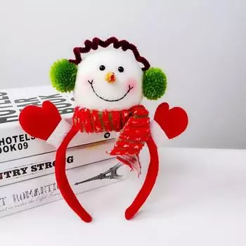 Рождественская повязка на голову Рождественские украшения Подарочная повязка на голову с рогами Повязка для волос