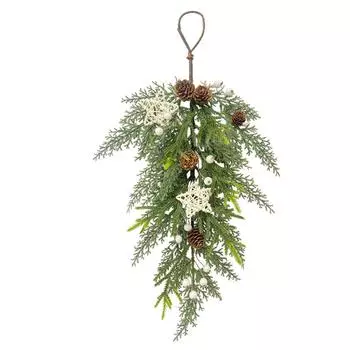 Рождественская пятиконечная звезда Ягодное дерево Дерево Дерево Дерево висит на стене Внутреннее украшение One Size