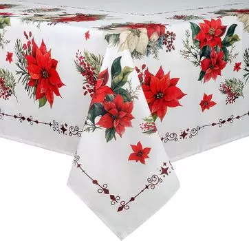 Рождественская пуансеттия водонепроницаемая скатерть новогодний декор для вечеринки моющаяся прямоугольная скатерть свадебный стол украшения Navidad 50x50cm napkin