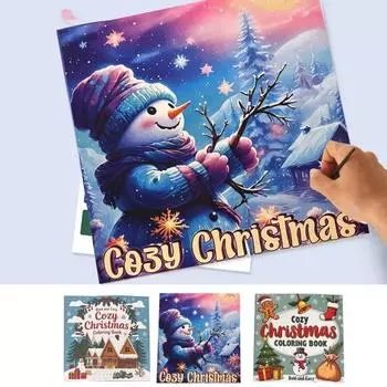 Рождественская раскраска для детей, праздничные мероприятия, подарки на рождественскую вечеринку, раскраска, идеальный рождественский подарок, наполнитель для чулок, наполнитель для сумок