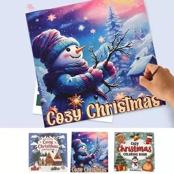 Рождественская раскраска для детей, праздничные развлечения, подарок на рождественскую вечеринку, раскраска для мальчиков и девочек, идеальный рождественский подарок на развлечения