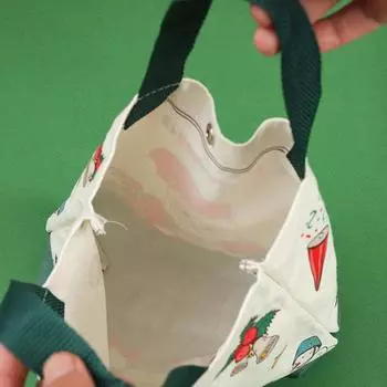 Рождественская ручная тканевая сумка с рисунком Санта-Клауса, рождественской елкой, подарочный пакет с изображением Веселого Рождества, Декор Ноэль Натал Навидад, С Новым годом 2025 other