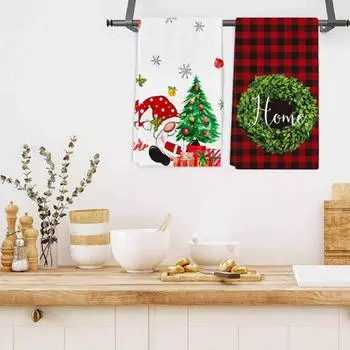 Рождественская салфетка с рисунком из мультфильма, моющаяся, для ресторана, отеля, обеденного стола, банкета, декоративная салфетка для кухни, тарелки