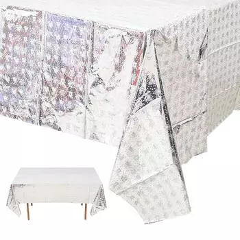 Рождественская серебряная скатерть, рождественское украшение для дома 2024, подвеска, рождественская скатерть, украшение Navidad Natal, новогодний подарок 2025