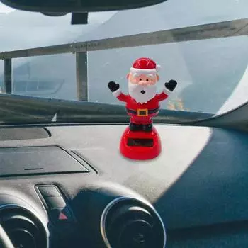 Рождественская серия Креативная солнечная качающаяся кукла Санта-Клаус Снеговик Рождественская елка Лось Автомобильная приборная панель Украшения Подарки