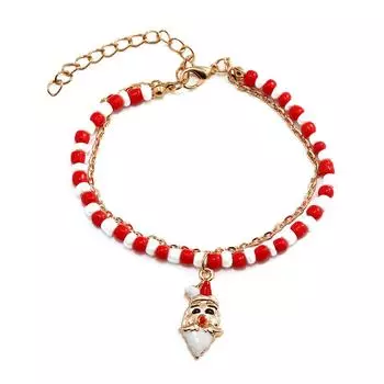 Рождественская серия Креативный Санта Снеговик Носки Трость Рождественский браслет, Рождественские украшения