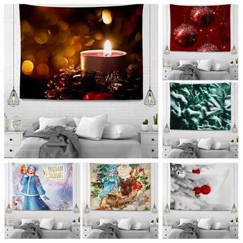 Рождественская серия Подвесной тканевый гобелен 100x75cm