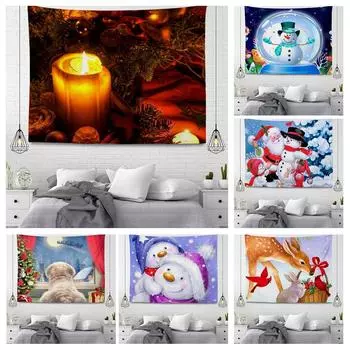 Рождественская серия Подвесной тканевый гобелен 100x75cm