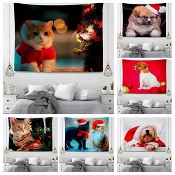 Рождественская серия Подвесной тканевый гобелен 100x75cm