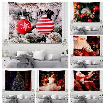 Рождественская серия Подвесной тканевый гобелен 100x75cm