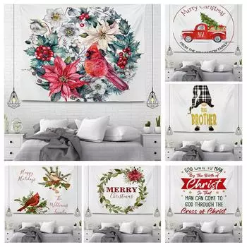 Рождественская серия Подвесной тканевый гобелен 100x75cm