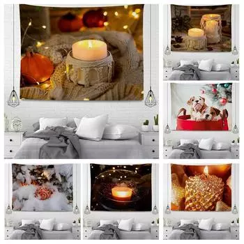 Рождественская серия Подвесной тканевый гобелен 100x75cm