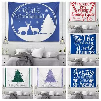 Рождественская серия Подвесной тканевый гобелен 100x75cm