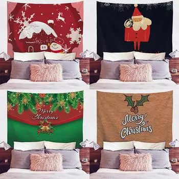 Рождественская серия Рождественская елка Гобелен Подвесной коврик Настенная картина Поставка Amazon 100x75cm