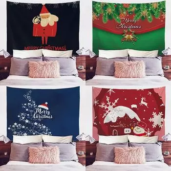 Рождественская серия Рождественская елка Гобелен Подвесной коврик Настенная картина Amazon 100x75cm