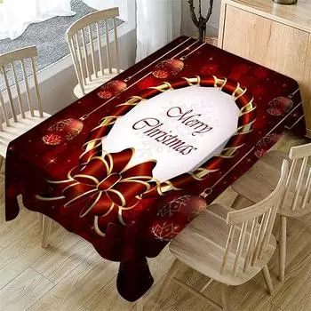 Рождественская серия скатерть с принтом, скатерть для журнального столика, летняя скатерть, необрастающие декоративные аксессуары для домашней вечеринки 40x70cm15x27inch