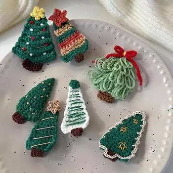 Рождественская серия заколок для волос, заколки для волос в виде рождественской елки для женщин и девочек, милые головные уборы, изысканные аксессуары для волос, подарки A4