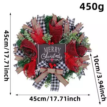 Рождественская сетка-паутинка черная вывеска венок подвеска рождественская садовая композиция реквизит украшение венка G3-20 webbing black plate