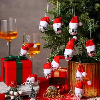 Рождественская шапка диско-шар рождественская елка 3D подвеска украшение для вечеринки украшение для мальчишника One Size