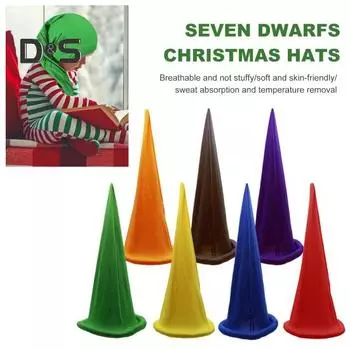 Рождественская шапка гнома, цветная шапка для костюма гнома, влагоотводящая дышащая шапка для рождественских костюмов гнома темно-коричневого