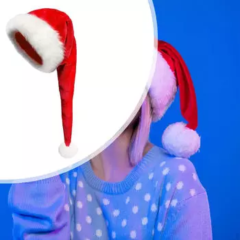 Рождественская шапка-колпак, наряди Санту для косплей-вечеринки, сувениры, сценическое представление 32x80 cm