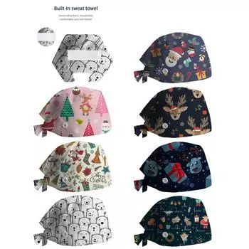 Рождественская шапка с принтом для отдыха Яшмак с защитой ушей-стойкой