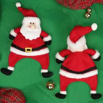 Рождественская шапка Санта-Клауса Плюшевая 3D шапка Санта-Клауса Новый год