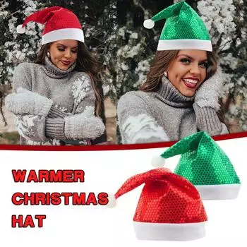 Рождественская шапка, шапка Санты, рождественская шапка для взрослых, удобная кепка унисекс красный