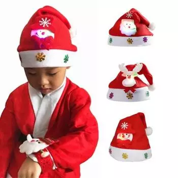 Рождественская шляпа Фестиваль тонкой работы Одевание Мягкая рождественская шляпа с подсветкой для взрослых в виде лося для вечеринки Adult Deer