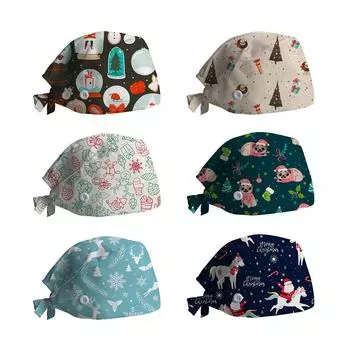 Рождественская шляпа с принтом