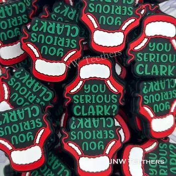 Рождественская шляпа You Serious Clark Силиконовые бусины с фокусным расстоянием Бусины-ручки. Set of 10