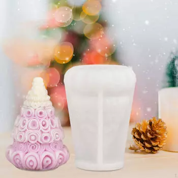 Рождественская силиконовая модель для изготовления свечей из эпоксидной смолы «сделай сам» S