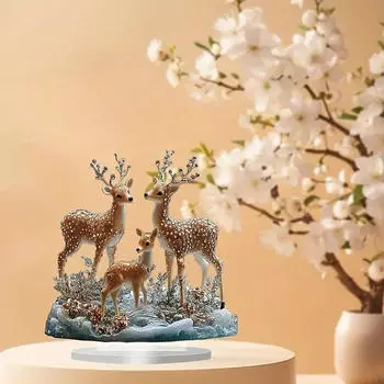 Рождественская скульптура Статуя оленя Спальня для домашнего декора Центральная часть Ремесла Книжная полка Гостиная