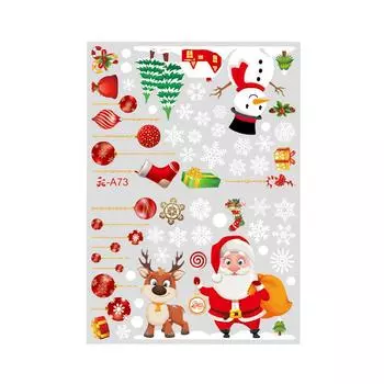 Рождественская снежинка наклейка на стену Праздничная наклейка на стену One Size