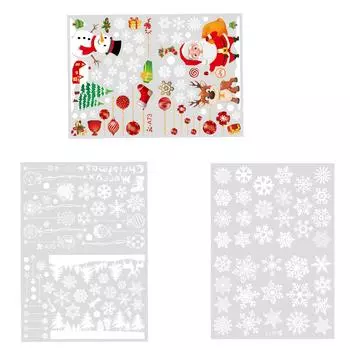 Рождественская снежинка наклейка на стену Праздничная наклейка на стену One Size