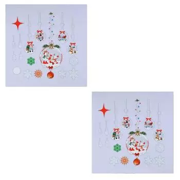 Рождественская снежинка наклейка на стену Праздничная наклейка на стену One Size