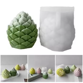 Рождественская сосновая шишка, силиконовая форма для свечей, 3D ароматерапия, изготовление ароматических свечей, гипсовые формы, форма для мыла ручной работы, ремесло