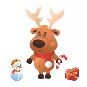 Рождественская статическая наклейка на холодильник, окно, ПВХ, самоклеящаяся наклейка для дома и офиса, декор christmas gift box